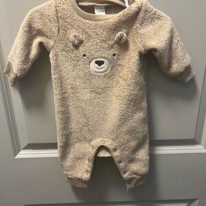 Carter's Tan Bear One Piece Footie